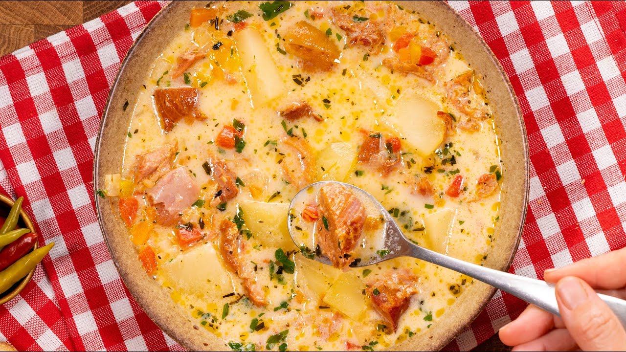 Borș de legume cu ciolan afumat - Idei de rețete