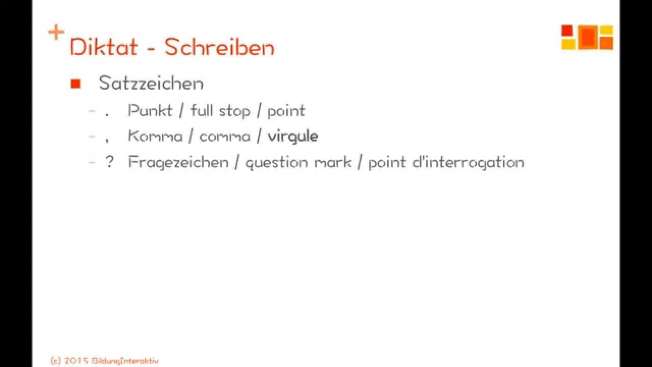 Deutsch üben - Diktat 2