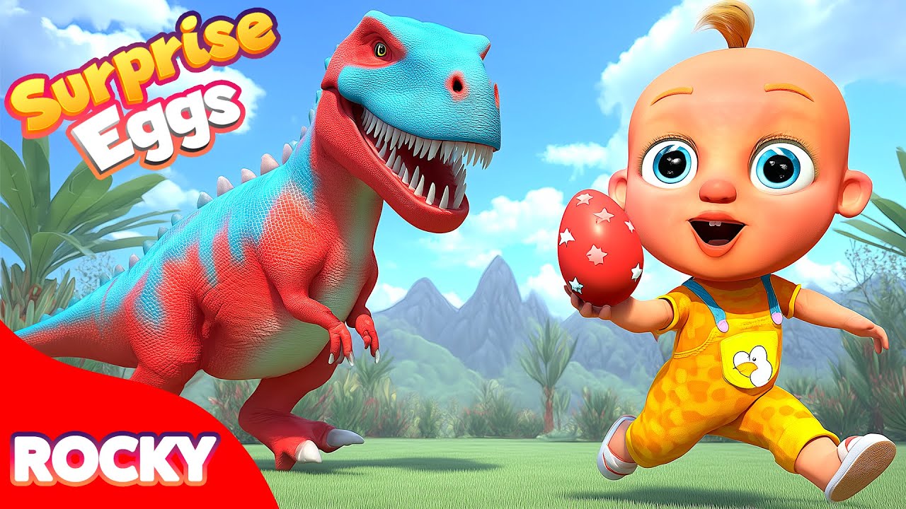 Ovos Surpresa com Dinossauro 🦖🥚 | Brinquedos para Crianças, Dino, Aprender Cores e Diversão Infantil