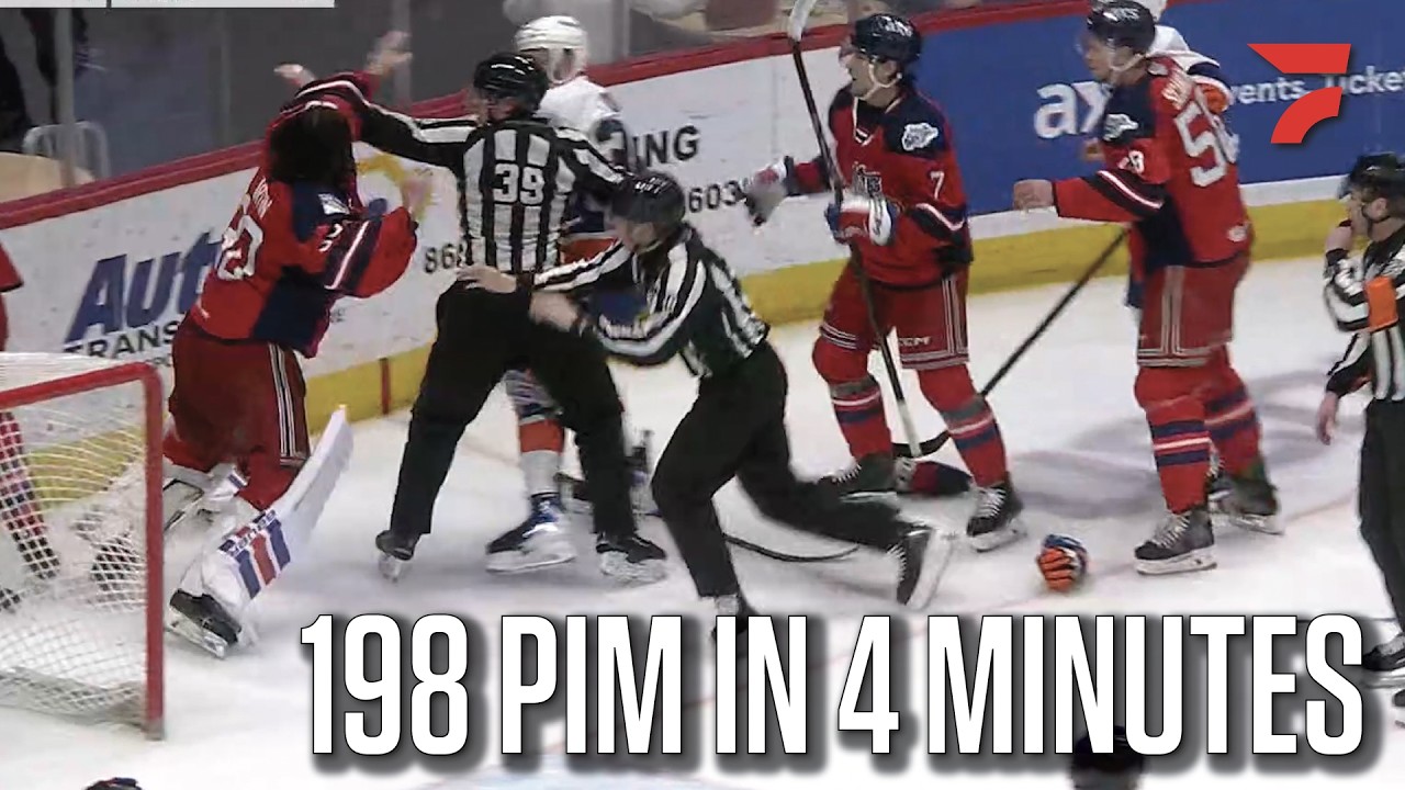 Islanders And Rangers AHL Teams Combine For 198 Penalty Minutes In Wild Fracas