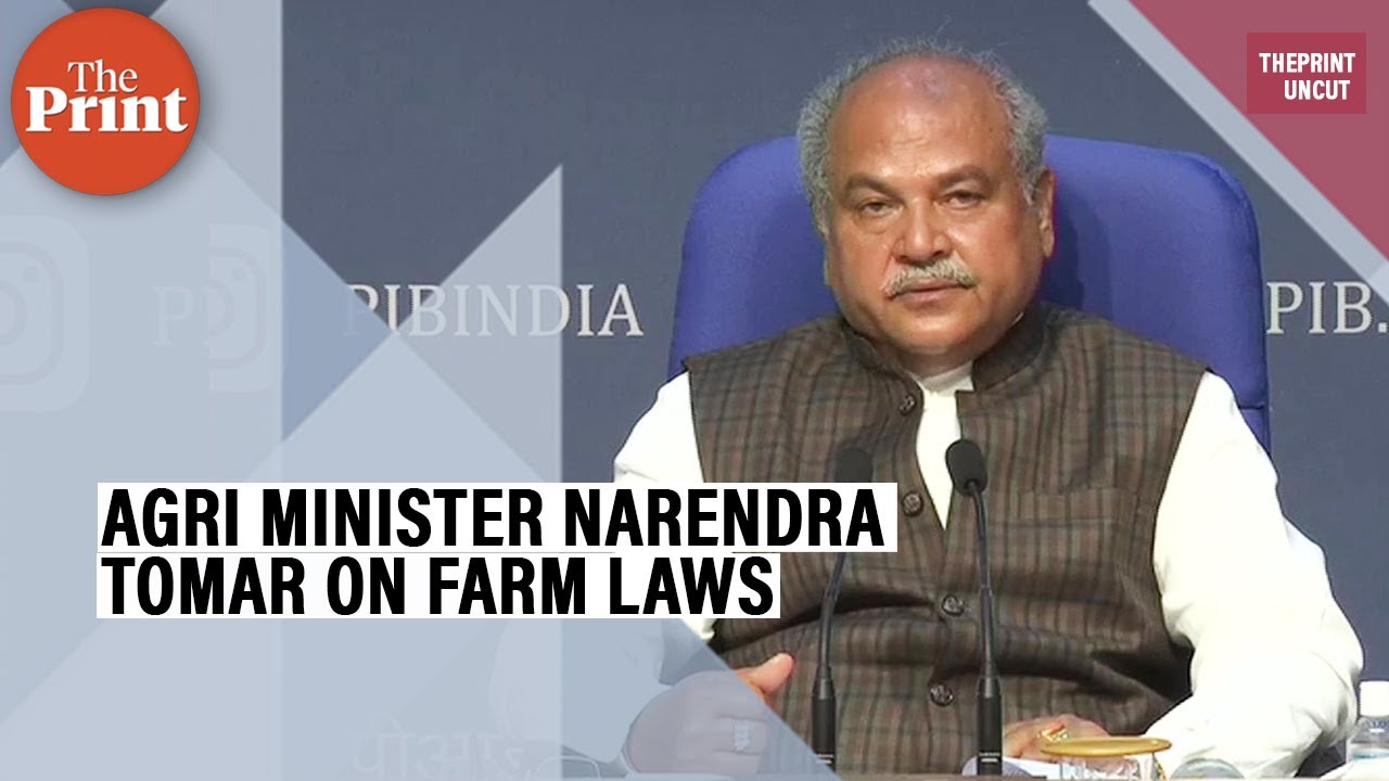 Agriculture Minister Narendra Singh Tomar reiterates farm laws won't affect MSP