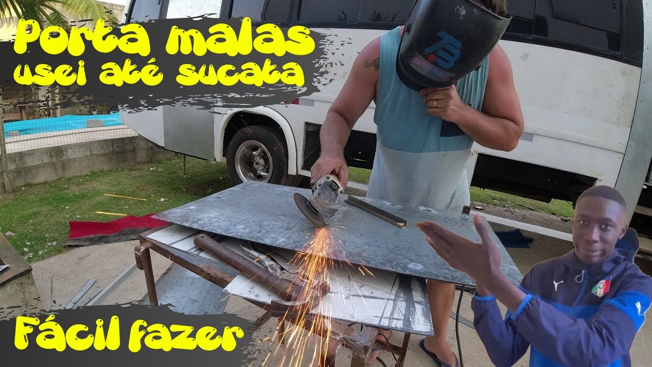 Porta malas do motorhome, Usei até sucatas, será que ficou bom?