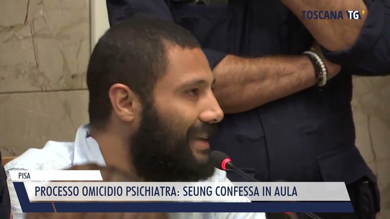 2024-10-16 PISA - PROCESSO OMICIDIO PSICHIATRA, SEUNG CONFESSA IN AULA