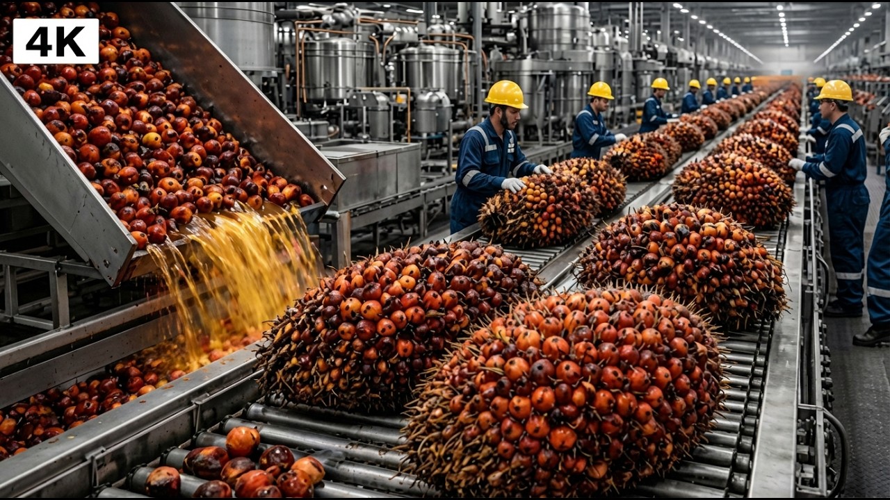 Inside a Billion-Dollar Palm Oil Factory – From Jungle Fruit to Everyday Food (Full Process)