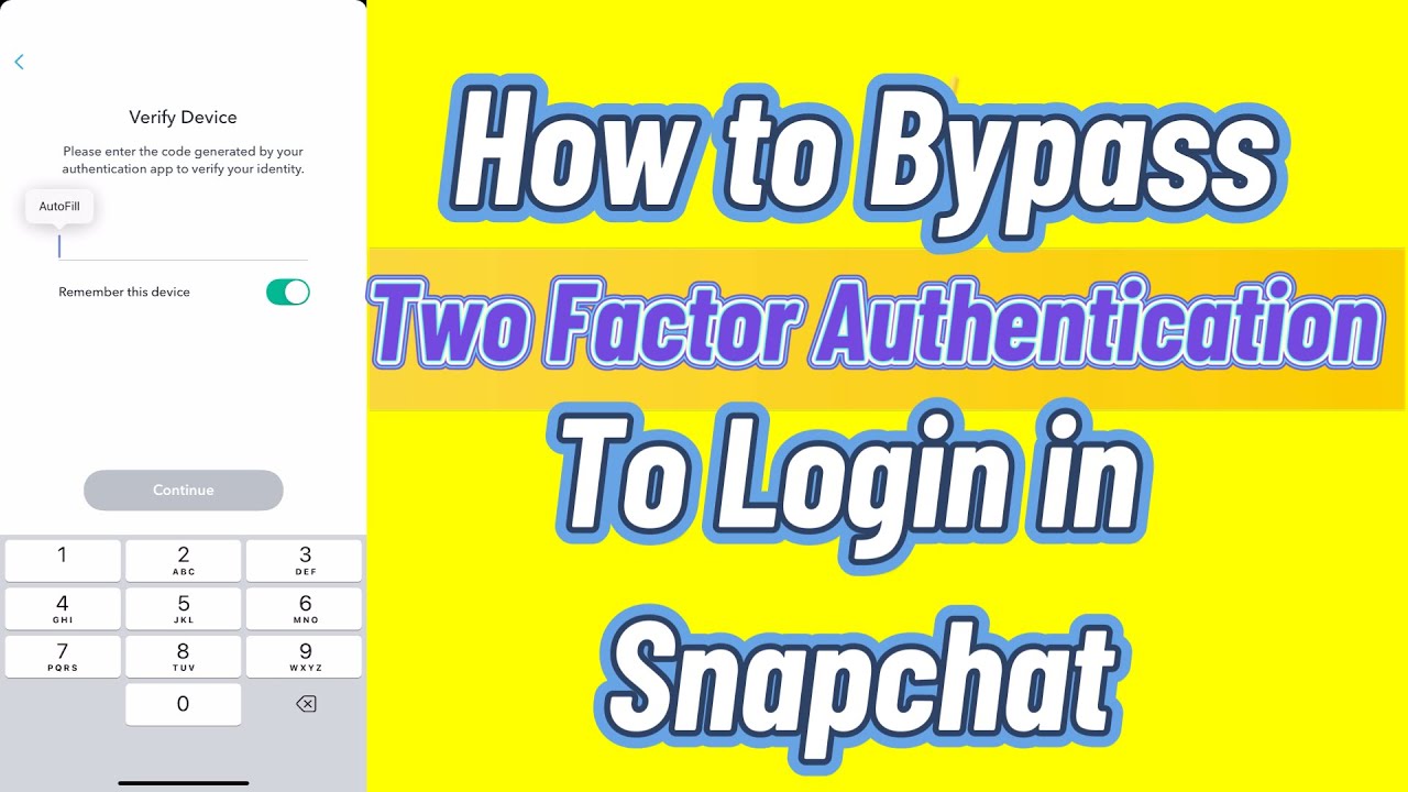 Can't Login into Snapchat due to Authentication code