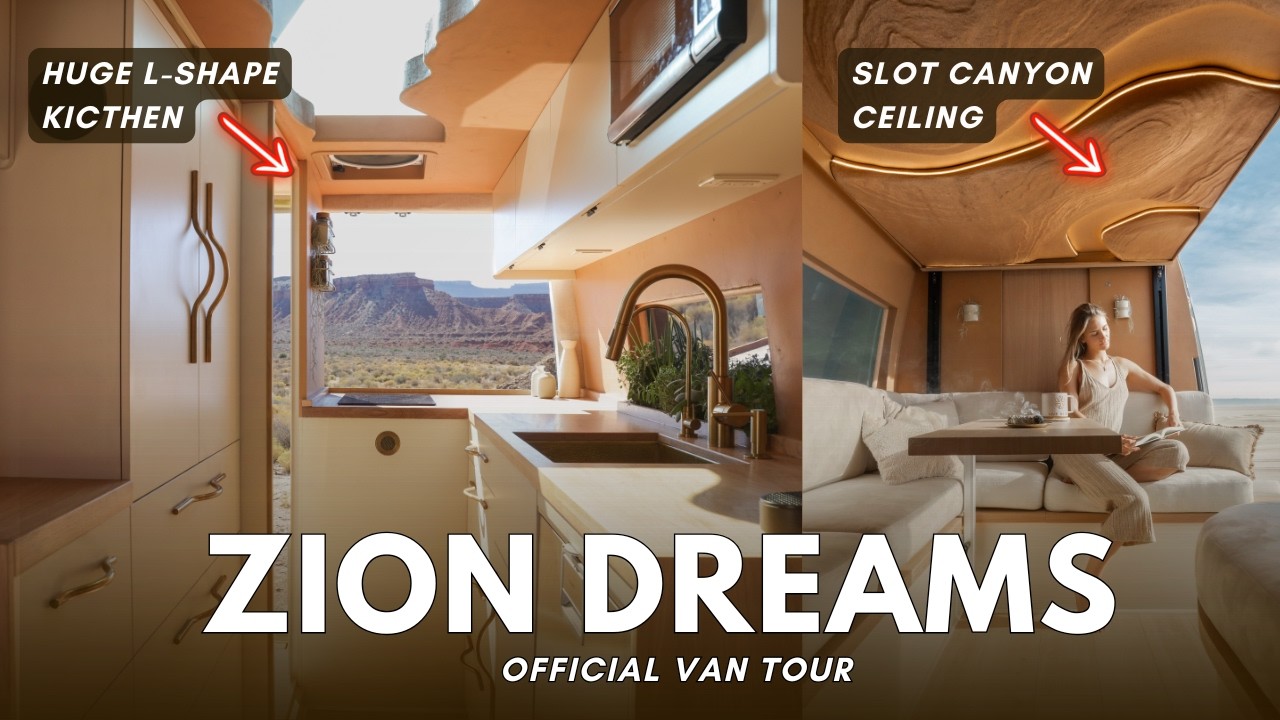 Роскошный кемпер ZION DREAMS в стиле каньона Слот | ОФИЦИАЛЬНЫЙ ТУР НА МИКРОВОЛНОВЫХ АВТОМОБИЛЯХ