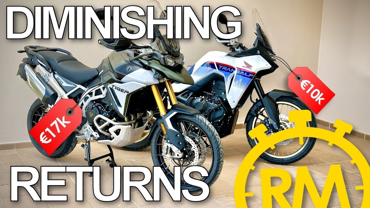 Мой Triumph TIGER 900 Rally Pro 2024 года против моего Honda TRANSALP 750 2023 года [QuickTest#93]