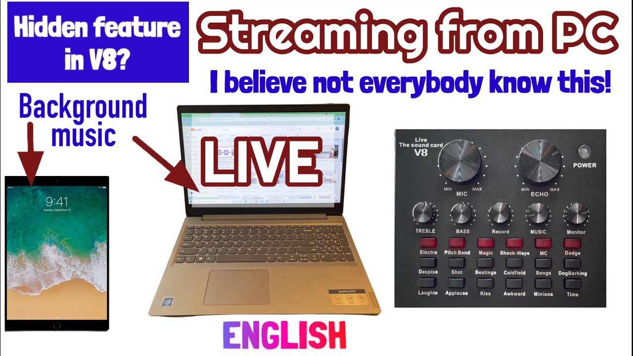 V8 Sound Card to Computer or PC or Laptop - find out the feature you perhaps don’t know it exist