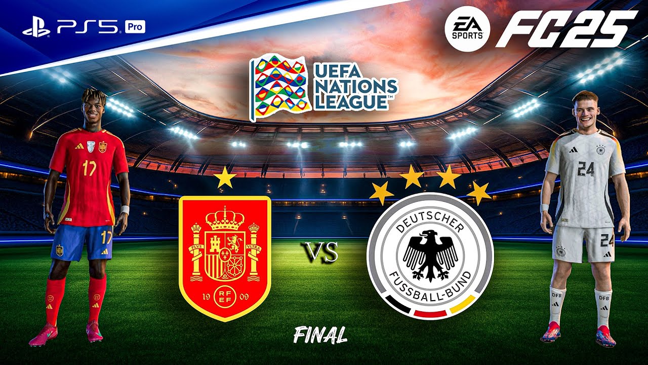 FC 25 - Spain vs Germany Ft. Yamal, Wirtz, | UEFA Nations League Final 2025 | PS5™ Pro [4K60]