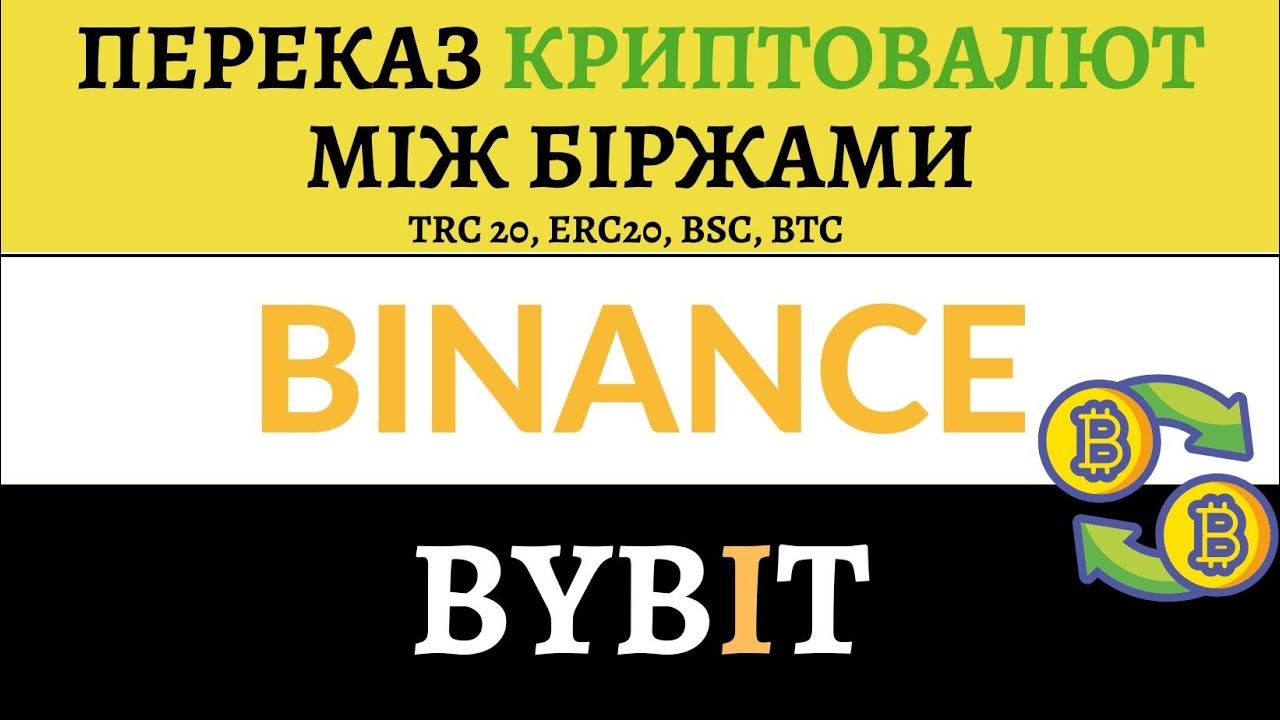 Переказ криптовалюти з Бінанс на Байбіт - TRC20, ERC20, BSC, BTC