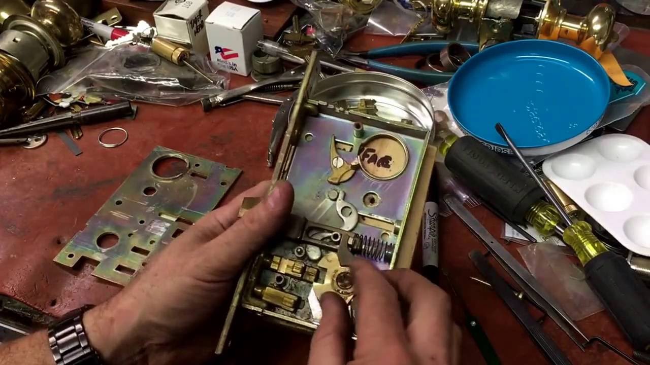 Baldwin 6320 Mortise Lock disassembly & helpful reassembly tips