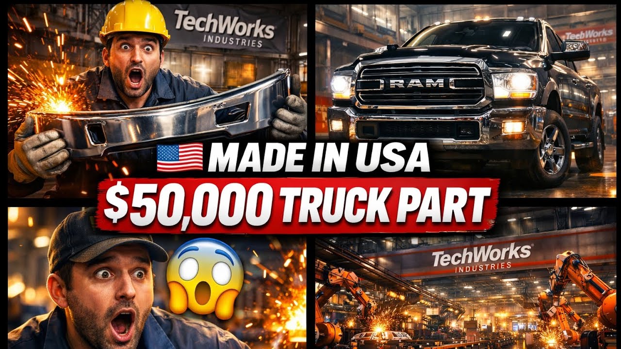 I Visited a $50,000 Truck Part Factory 🇺🇸 (Insane Machines!)