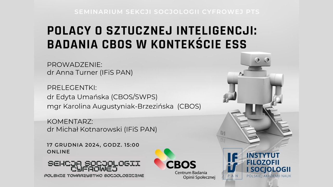 Polacy o sztucznej inteligencji: badania CBOS w kontekście Europejskiego Sondażu Społecznego
