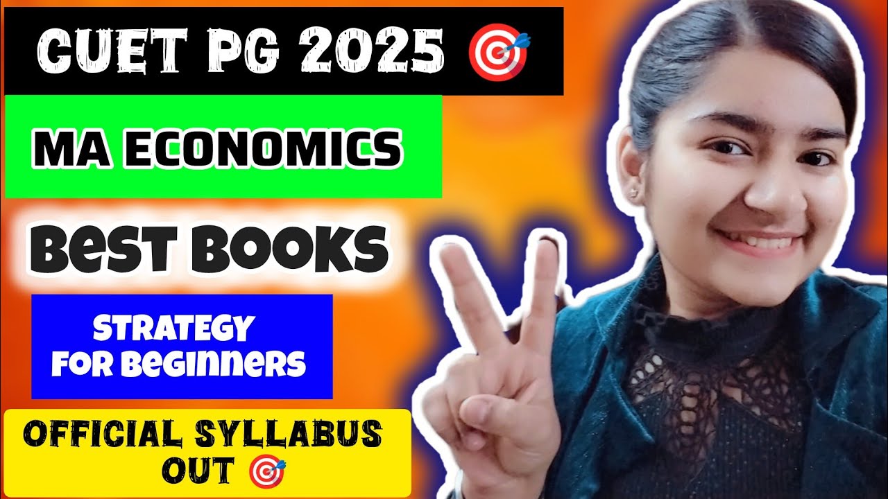 CUET PG 2025 🎯MA ECONOMICS Preparation Best books 📚 Notes and strategy for beginners #cuetpgeco