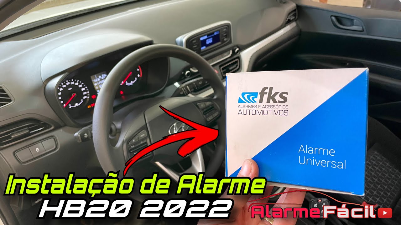 Instalação de Alarme no Hyundai HB20 2022 ✅