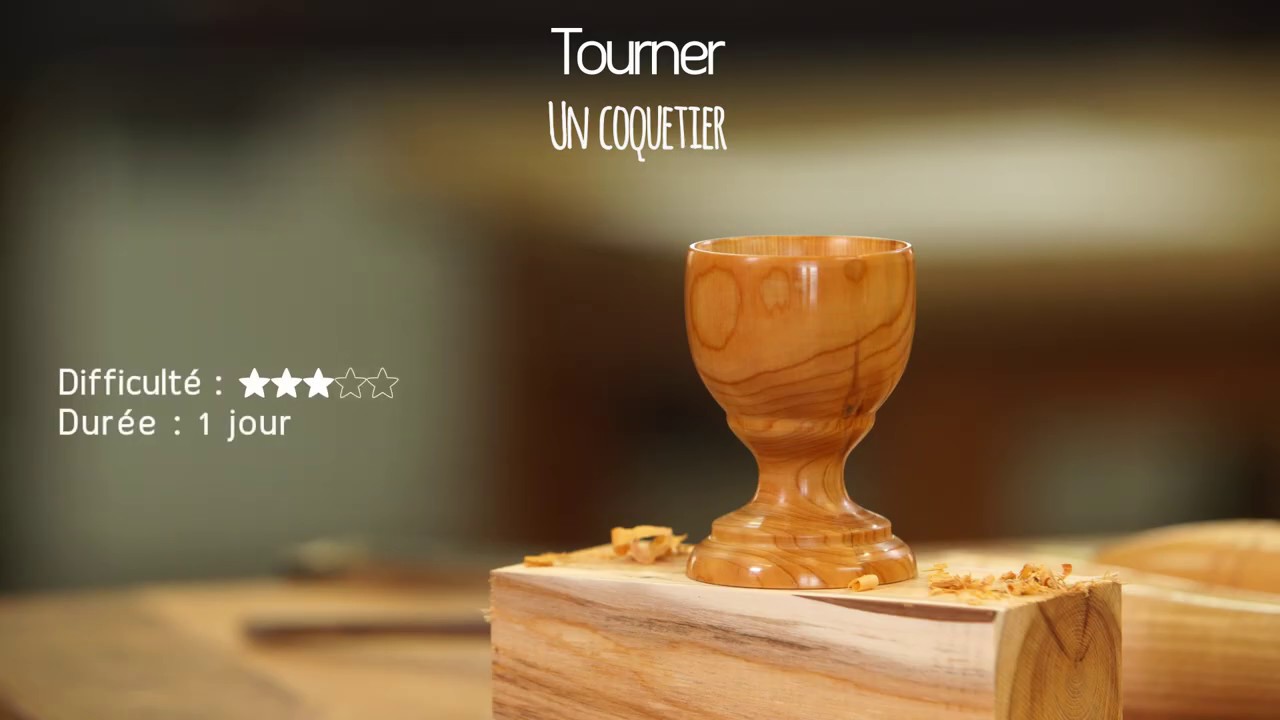 Tuto fabriquer un coquetier au tour &agrave; bois