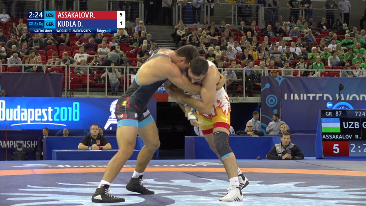 1/8 GR - 87 kg: R. ASSAKALOV (UZB) v. D. KUDLA (GER)