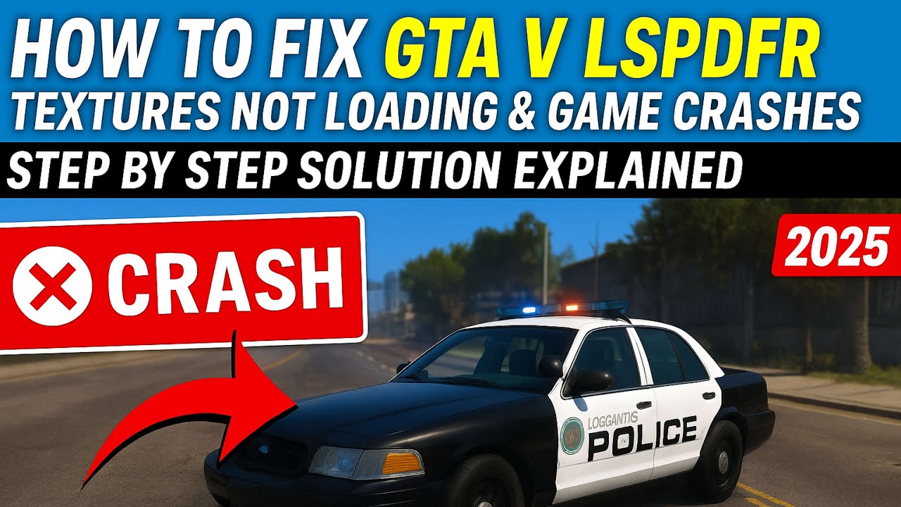 ЛУЧШИЙ способ исправить проблемы с текстурами и вылетами GTA V LSPDFR (2025)