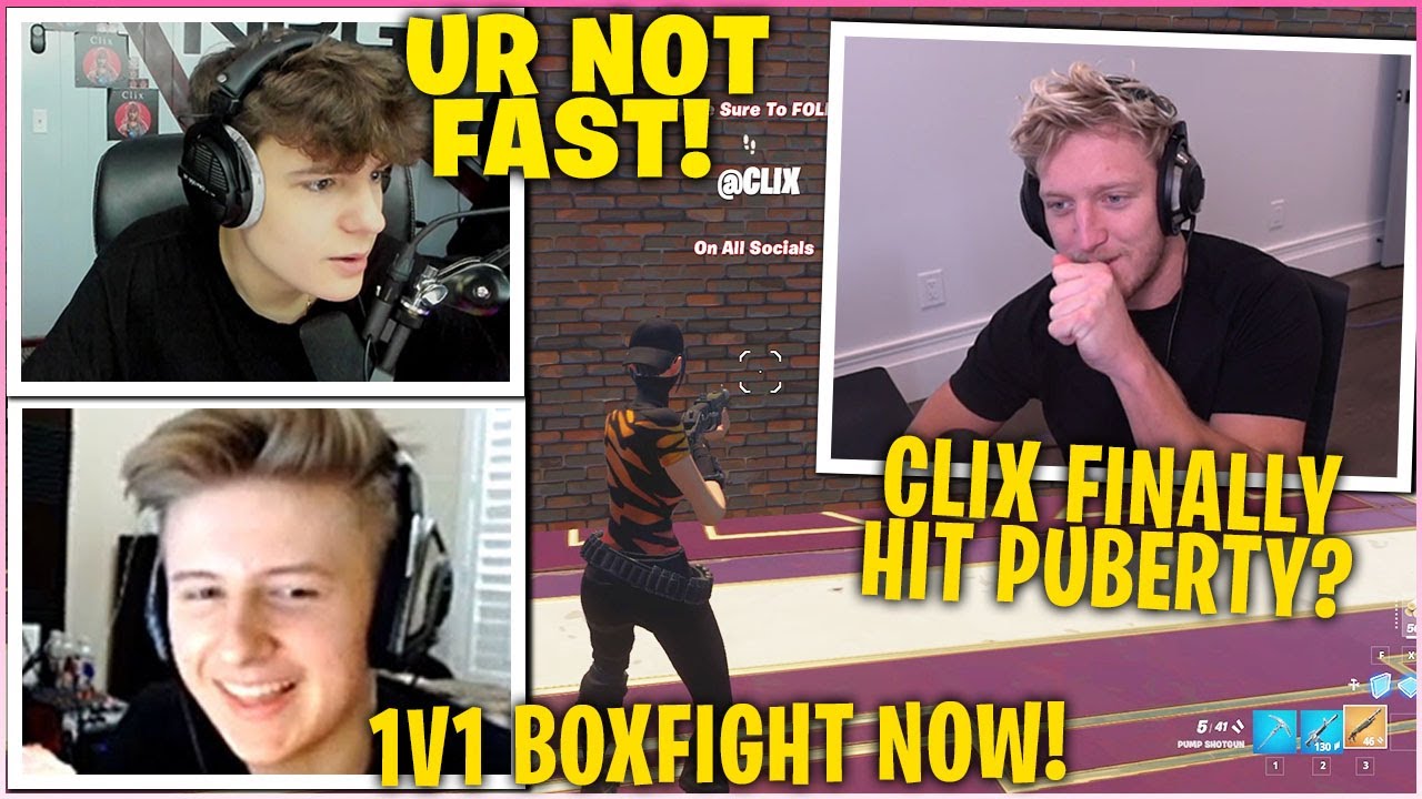 TFUE *СХОДИТ С УМА* Наблюдаю за боем CLIX против SYHMFUHNY в бокс-файте 1 на 1! (Fortnite)