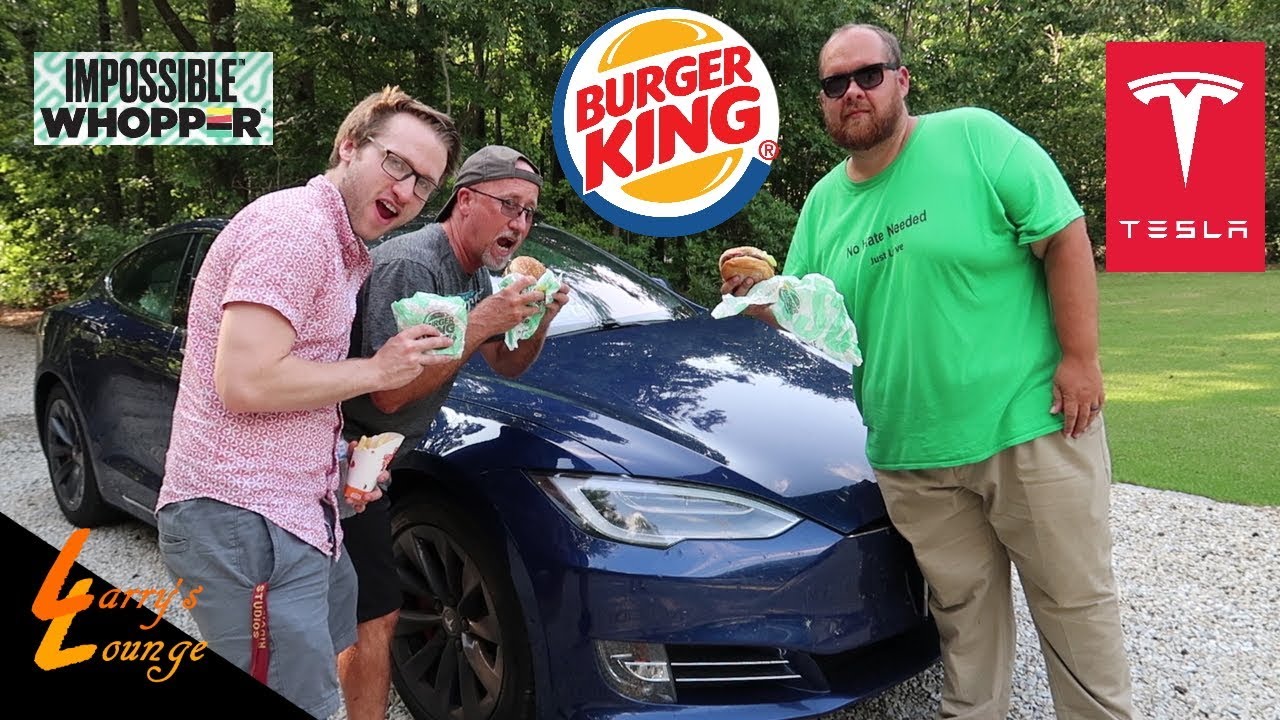 Trying the Impossible Whopper In a Tesla!