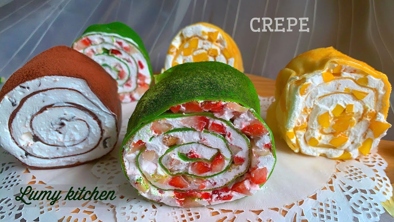 CÁCH LÀM BÁNH CREPE 3 VỊ | LÀM CREPE SIÊU ĐƠN GIẢN | LUMY KITCHEN