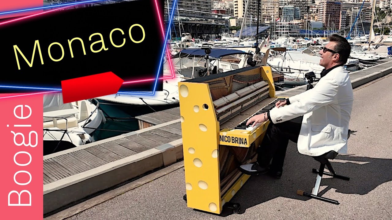 Boogie Woogie Cheese Piano in Monaco by Nico Brina