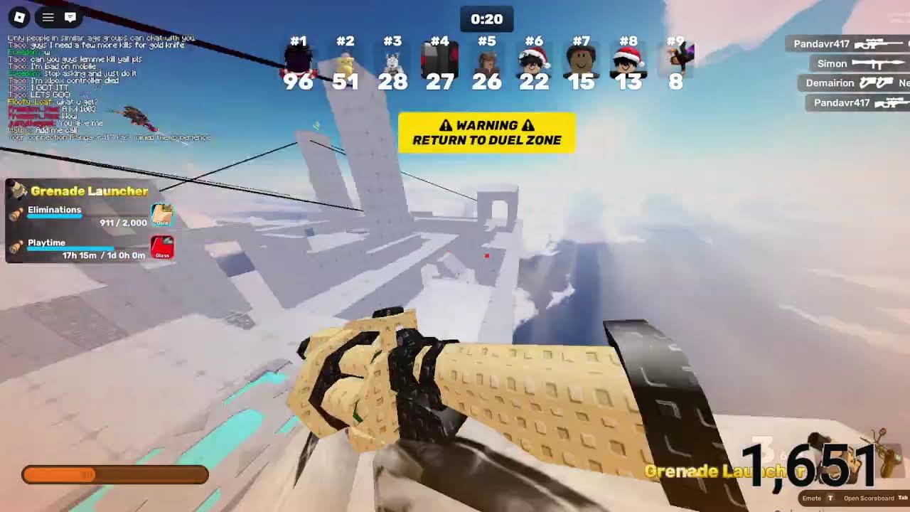 GRINDING PLAYTIME ON GERNADE  JOIN UP [RIVALS]