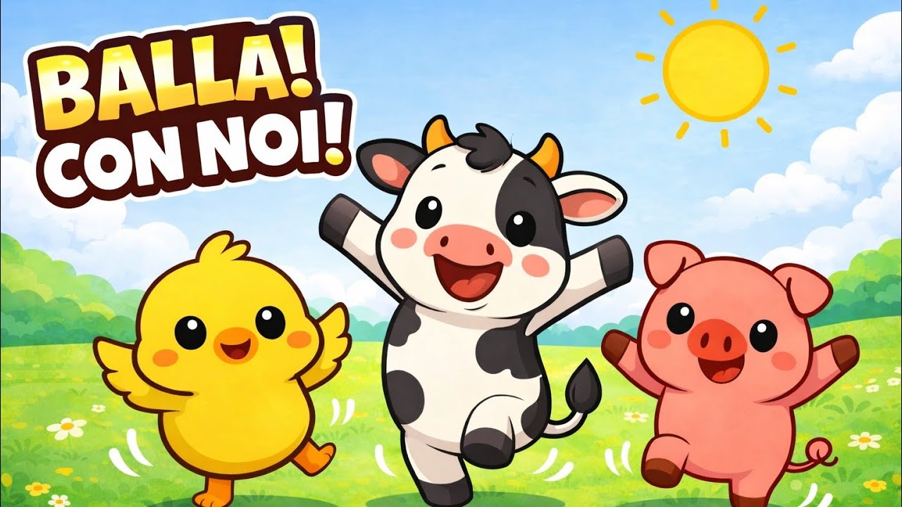 Balliamo in Fattoria 🐥🐮🐷 | Canzoni per Bambini