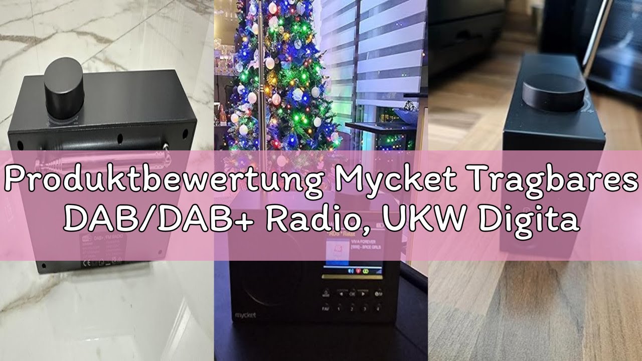 Produktbewertung Mycket Tragbares DAB/DAB+ Radio, UKW Digital Radio mit 2025 Neuesten Signalempfänge