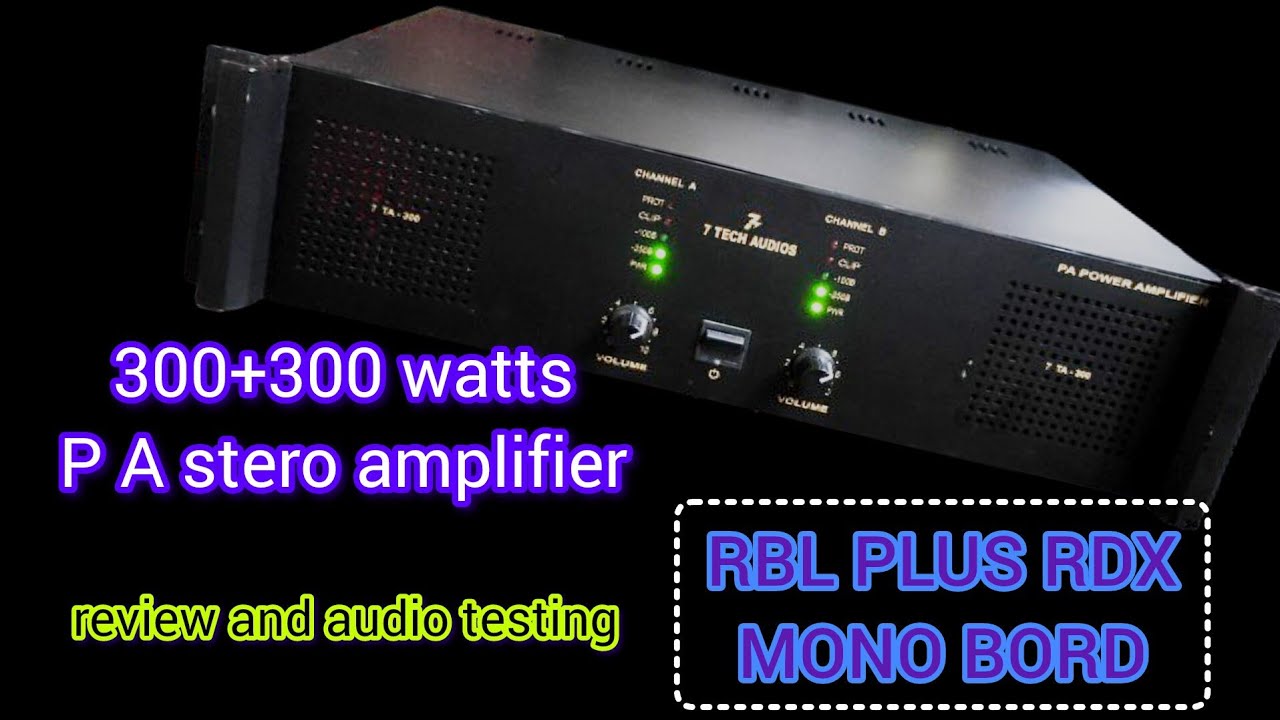 P A Power amplifier review and audio testing 