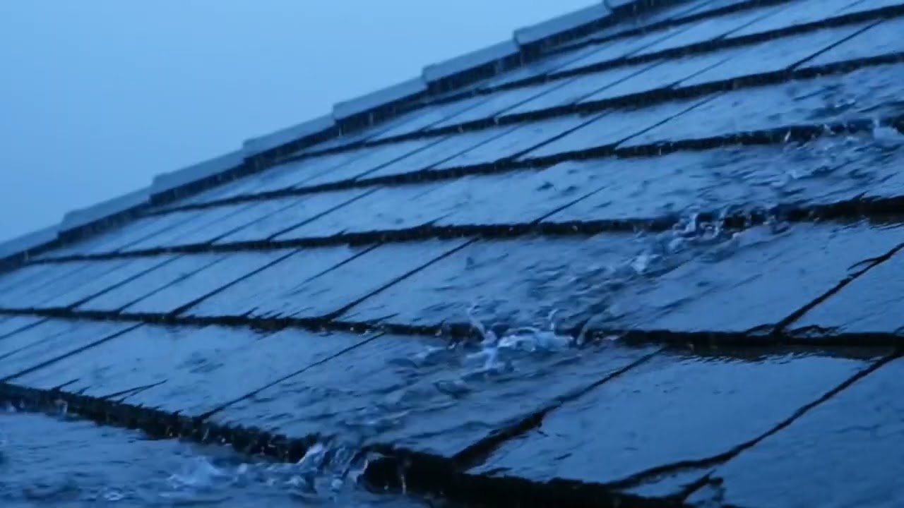 Forest Cabin in a Thunderstorm | Heavy Rain on Tin Roof & Wind Sounds