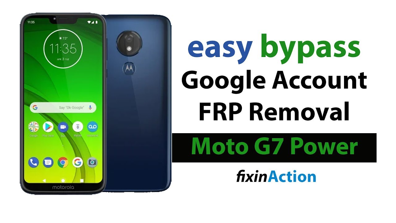 Простой обход удаления учетной записи Google FRP на Moto G7 Power XT1955 без ПК 2019
