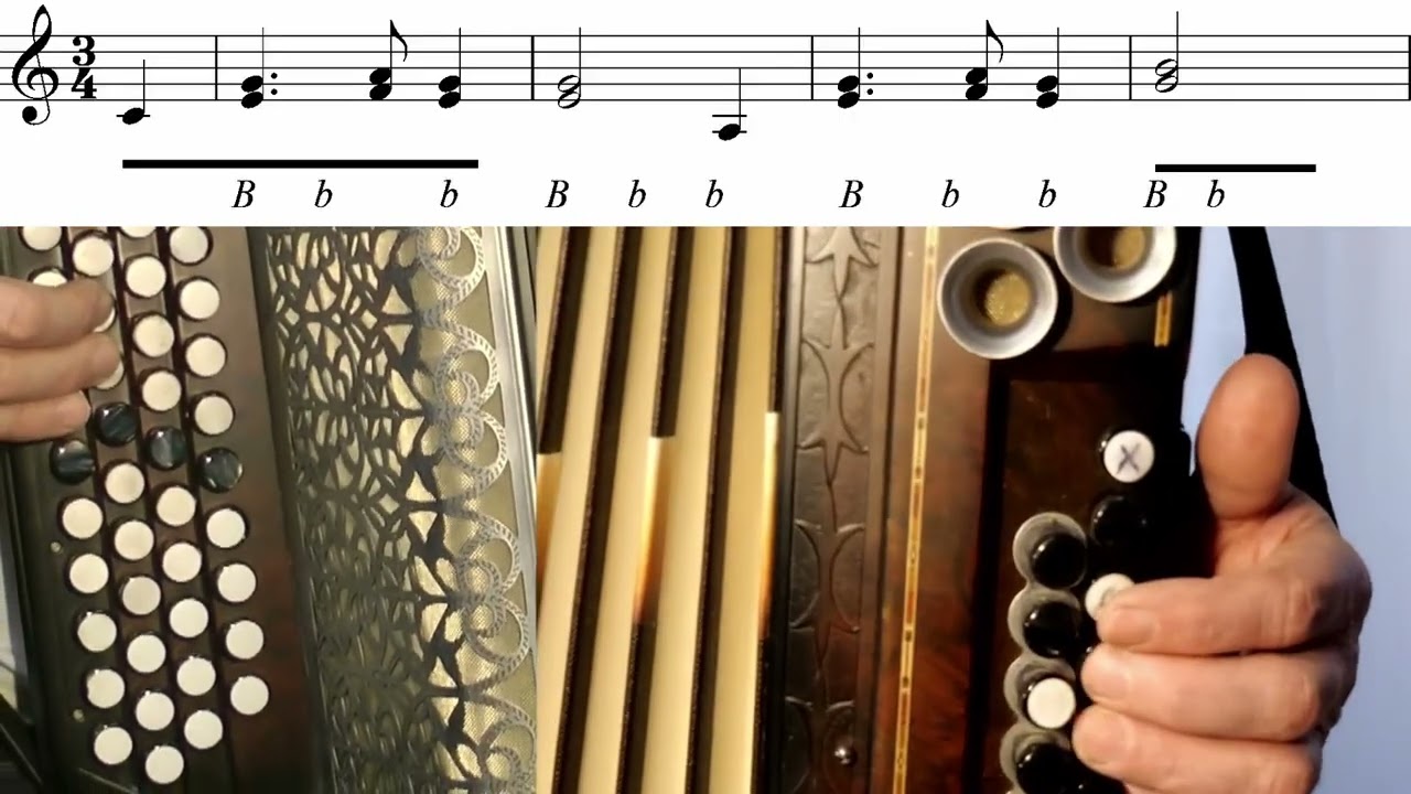 Steirische Harmonika - Griffschrift - A lustige Eicht