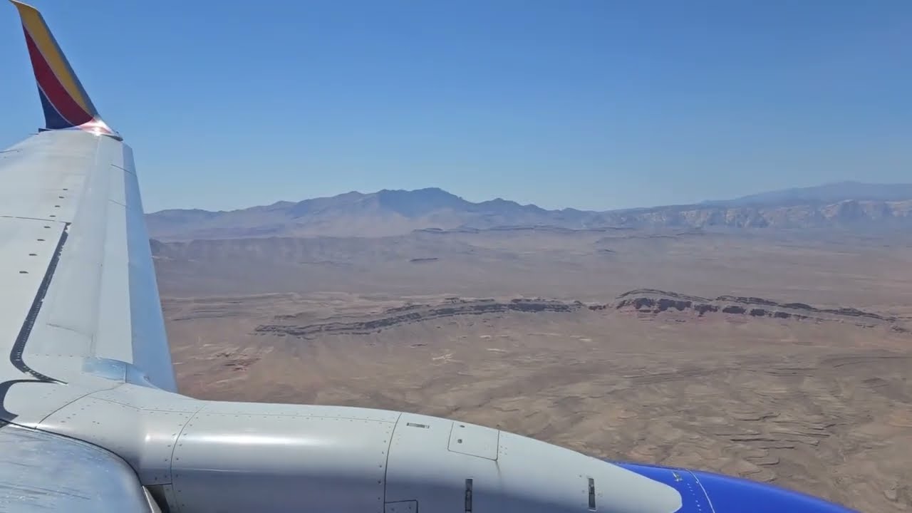 Southwest Airlines 737-800 Arrival Into Las Vegas (LAS)
