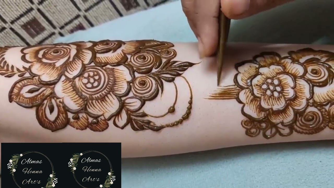 stylish khafif henna art || bridal mehndi design gorgeous henna|| Full hand mehndi design #trending