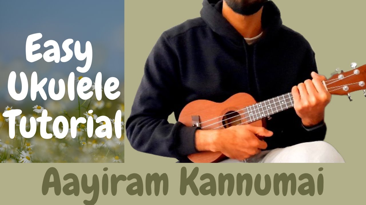 Easy Ukulele Tutorial for Beginners | Aayiram Kannumai | Malayalam Ukulele Cover