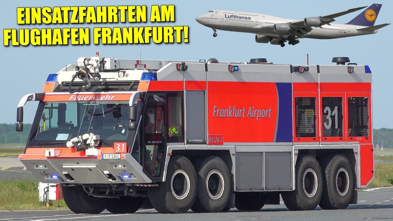 [EINSATZFAHRTEN FLUGHAFEN FRANKFURT!] - Feuerwehr | Rettungsdienst | Airport Security | Luftaufsicht