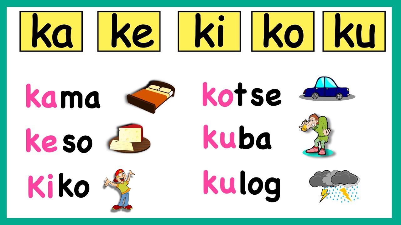 Tagalog Pagbasa || Ka Ke Ki Ko Ku