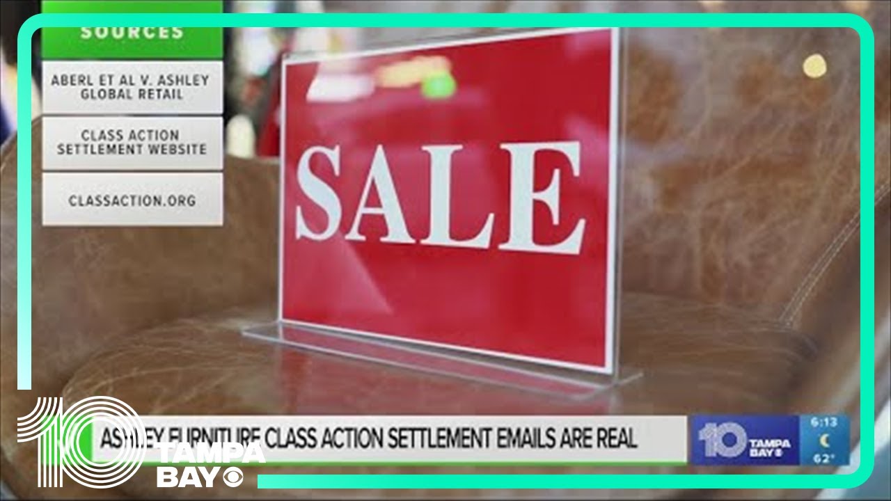 Yes, Ashley Furniture class action lawsuit settlement emails are real