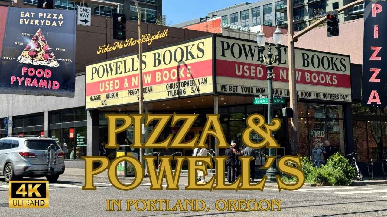 Powells and Pizza in Portland, Oregon