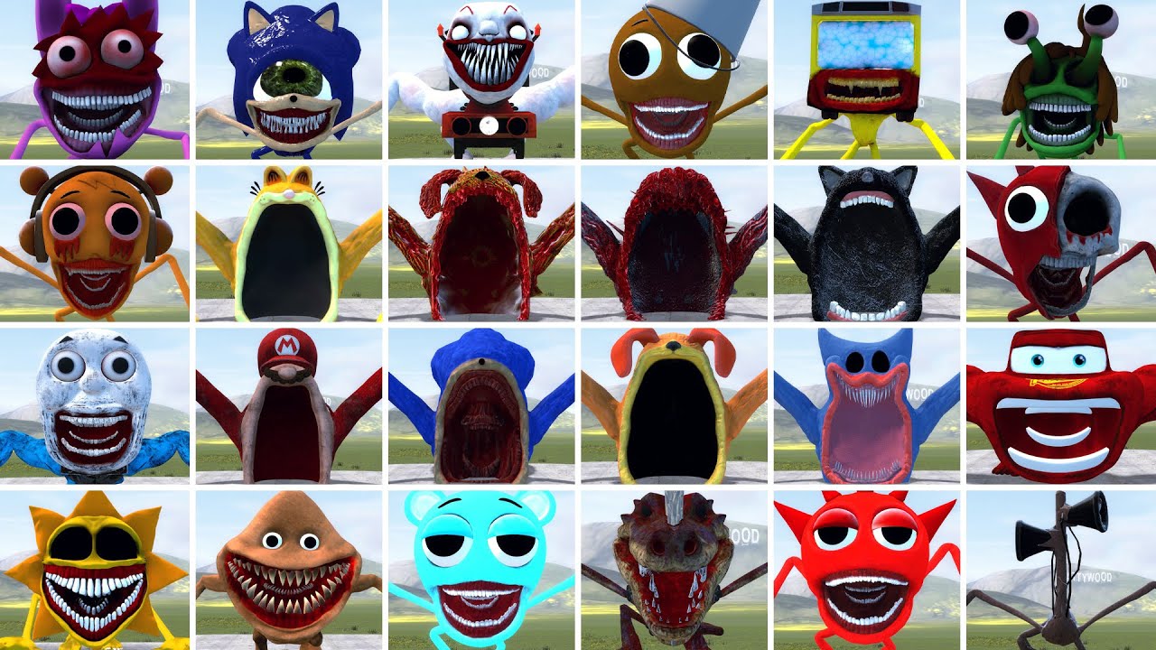 WHICH NEW ALL THE SPRUNKI TAPES HORROR FAMILY AND AND SEA EATER FAMILY IS THE STRONGEST? In GMOD!