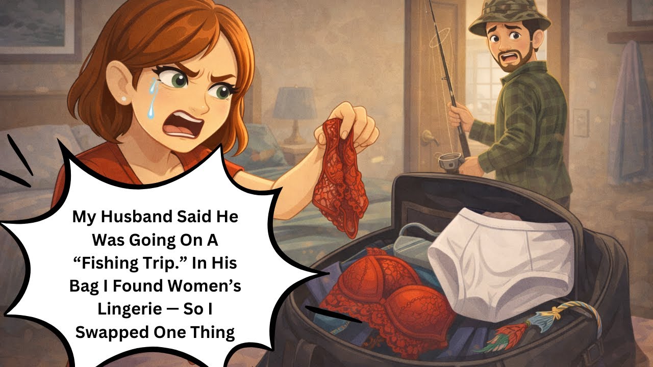 My Husband Said He Was Going On A “Fishing Trip.” In His Bag I Found Women’s Lingerie — So I...