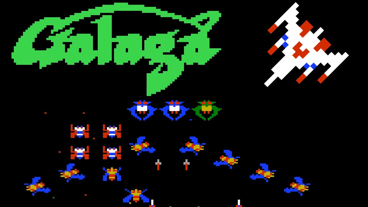 Galaga: Demons of Death (NES) video game port | 88-stage session for 1 Player