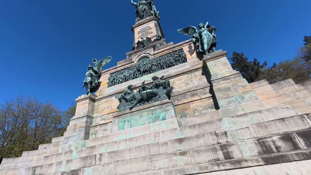 Rüdesheim, Niederwalddenkmal,Ausflug am 6.4.2025