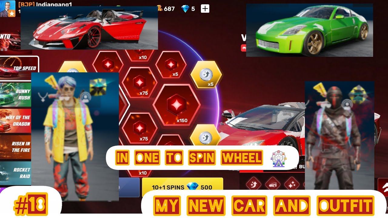 My new car and outfit in one to spin wheel 🎡#flexcity #gaming 