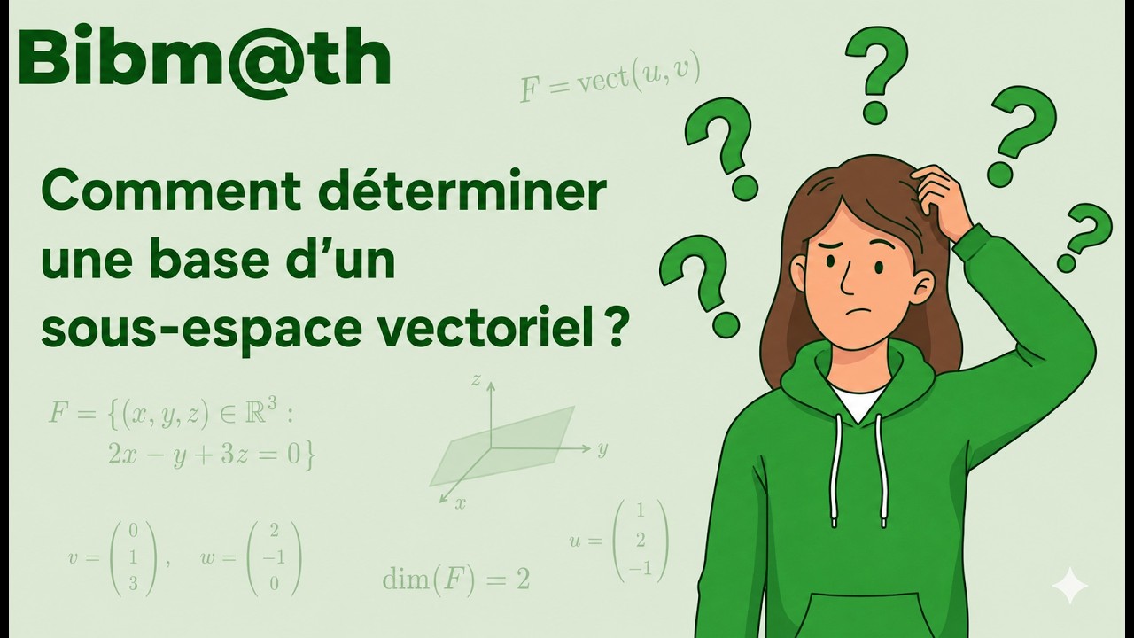 Comment déterminer une base d'un sous-espace vectoriel ?
