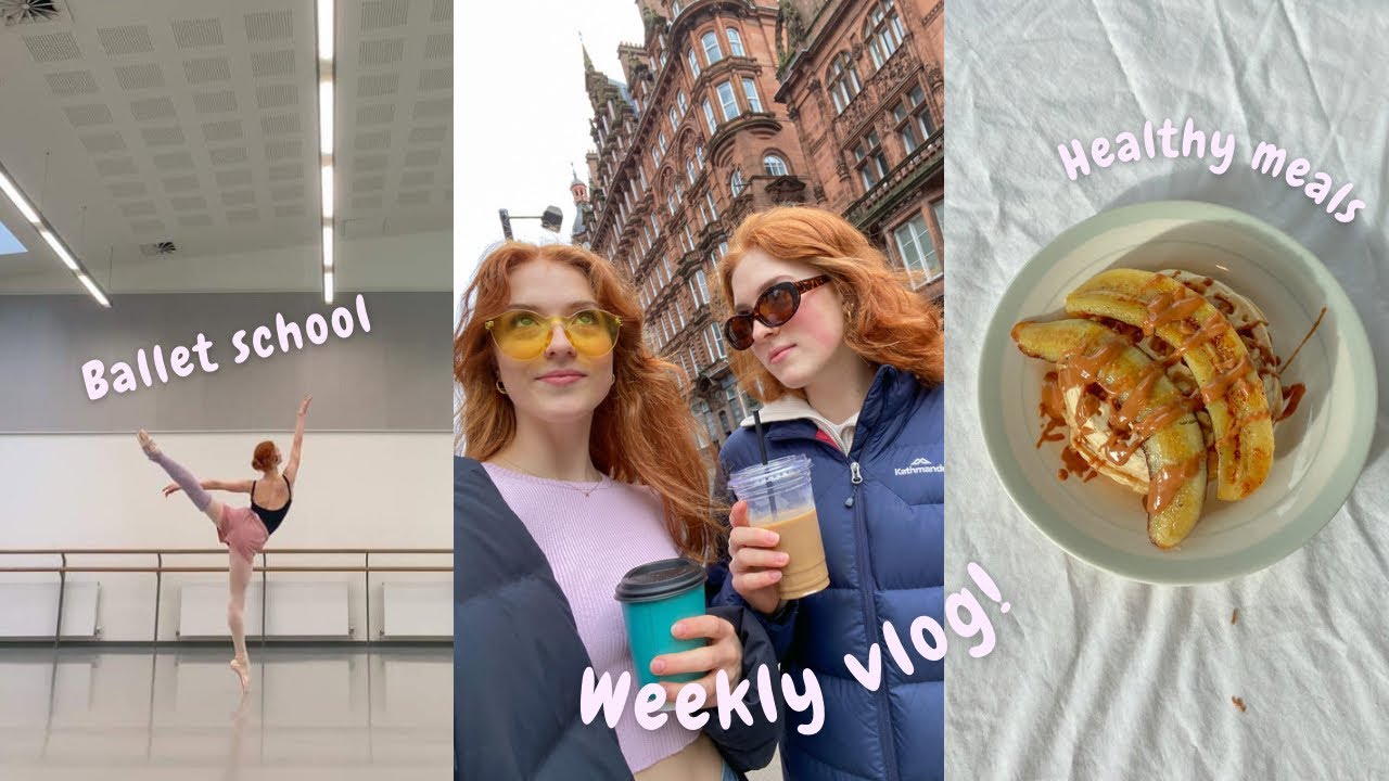 WEEKLY VLOG! full-time ballet school, vegan dinners ideas, weekend reset + more! 🩰🤍✨