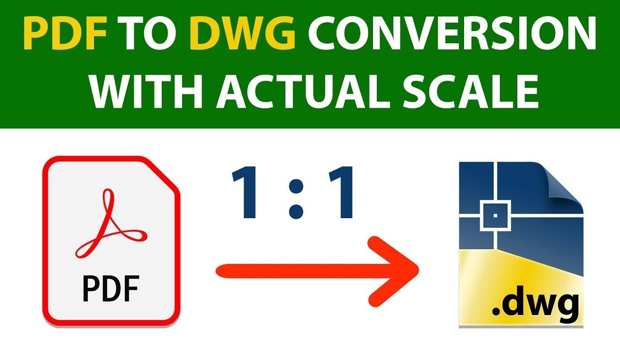 تحويل ملفات  من pdf الي اوتوكاد dwg