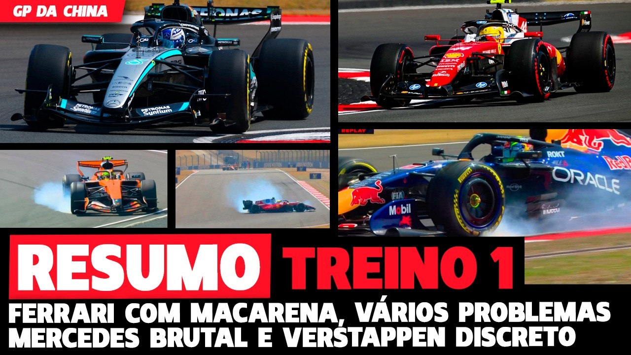 🚨TL1: MERCEDES BRUTAL, VERSTAPPEN DISCRETO, FERRARI PERDE TERRENO E BORTOLETO| FÓRMULA 1 | GPEMCASA+
