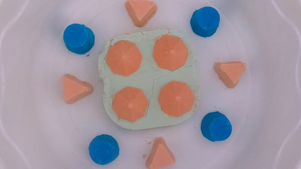 Baking Soda  Geometric Shapes | Satisfying Crush